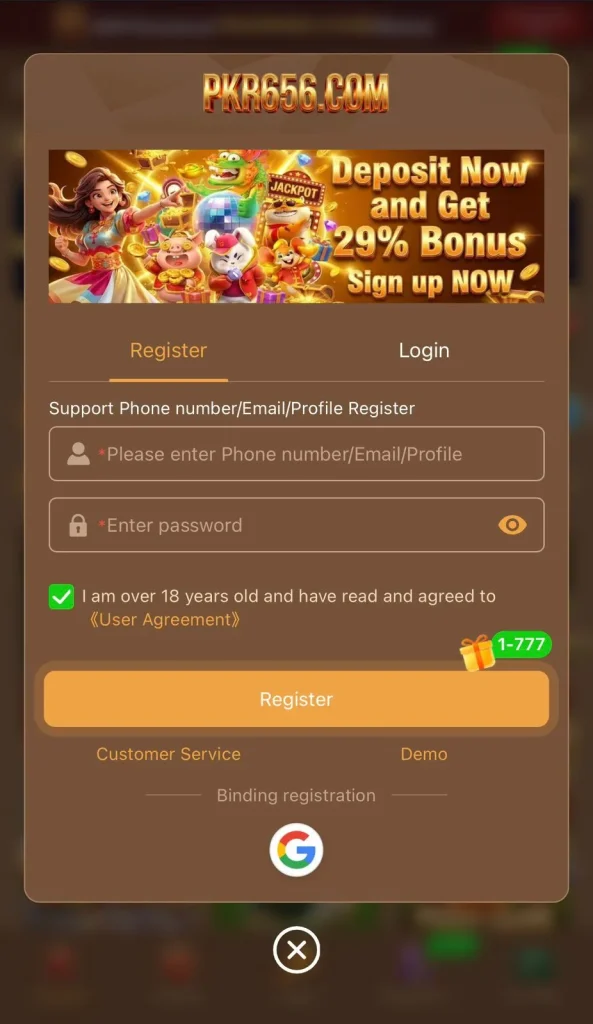 PKR656 Game